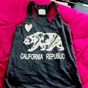 California Republic Racer Bacl Tank top, Size: small